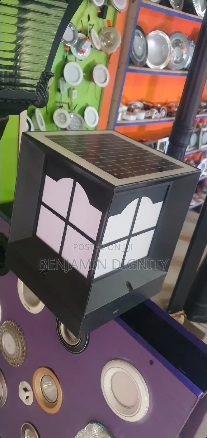 Cube Solar Pillar Lamp