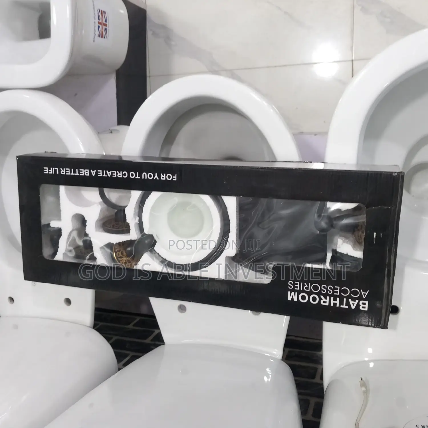 Black Complete Bathroom Accessories