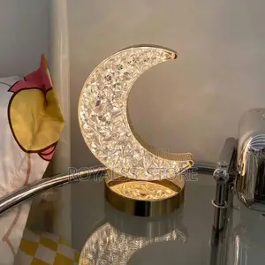 3d Rechargeable Crystal Light Home Decor/ Bedside Lamp