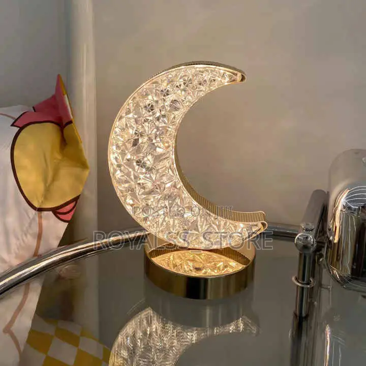 3d Rechargeable Crystal Light Home Decor/ Bedside Lamp