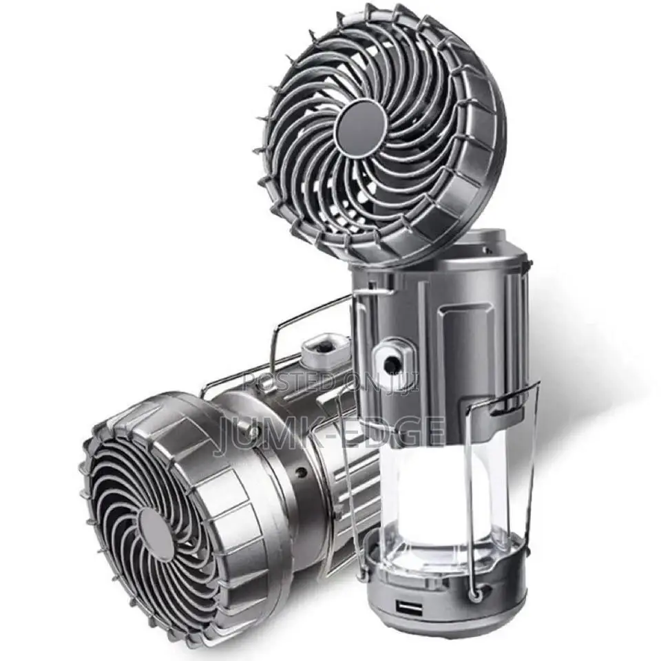 Solar Camping Light With Fan