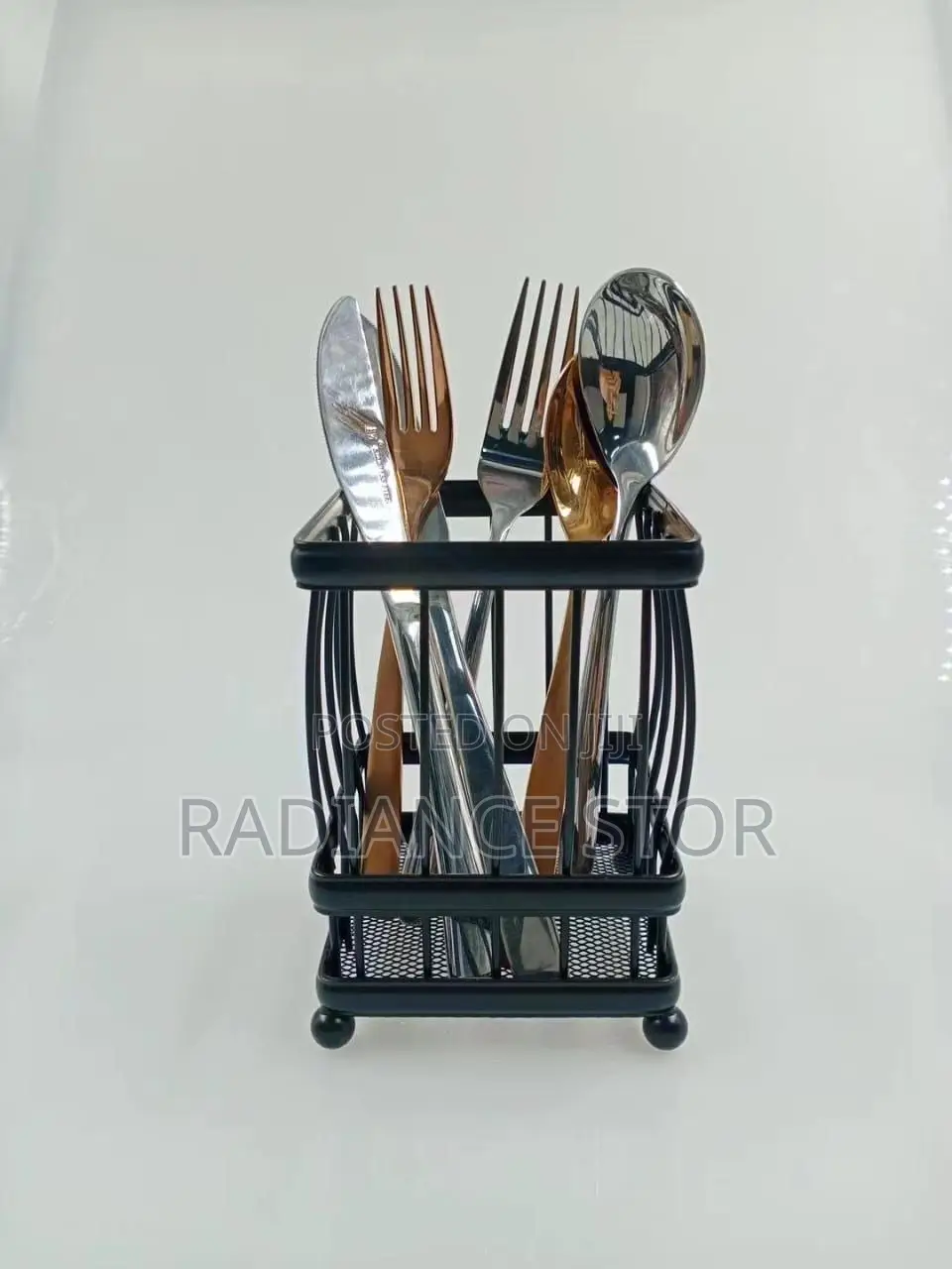 Quality Black Cutlery Rack