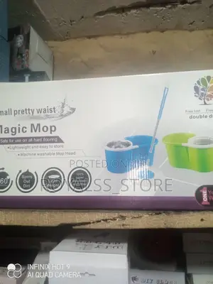 360° Spin Mop With Thick Plastic Bucket