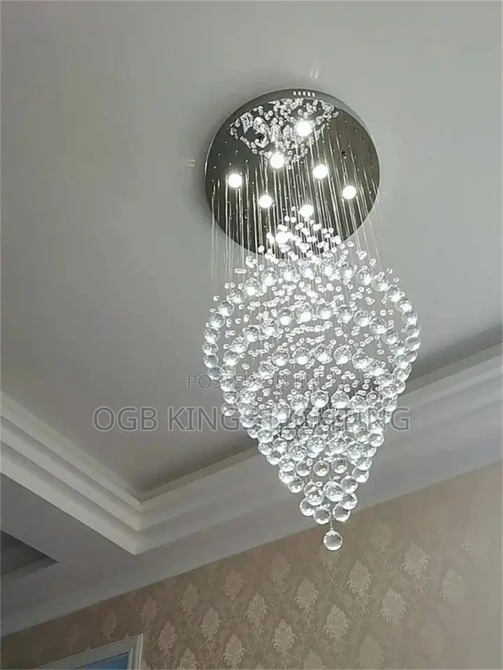 Modern LED Crystal Chandelier Light Stair Light 600mm