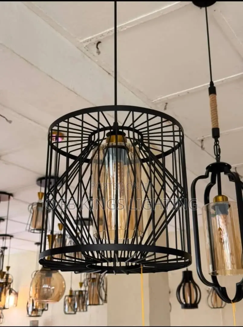 Iron E27 Pendant Light Indoor Dropping Lighting