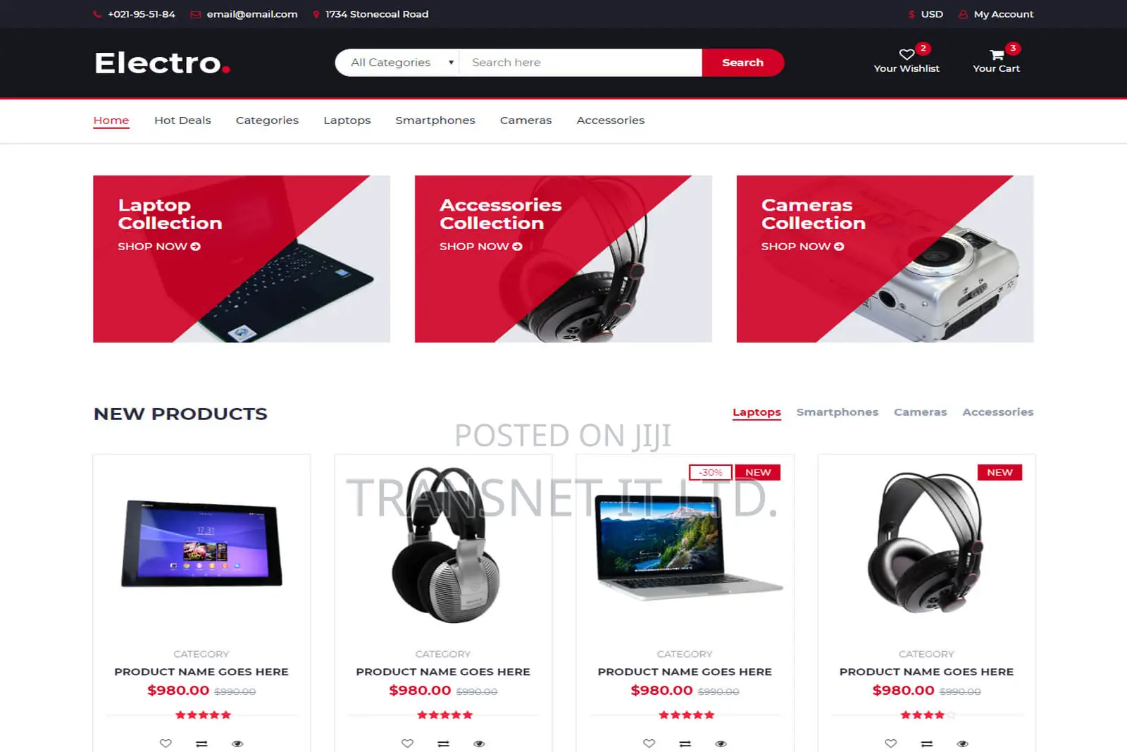 A Responsive E-Commerce Website Design