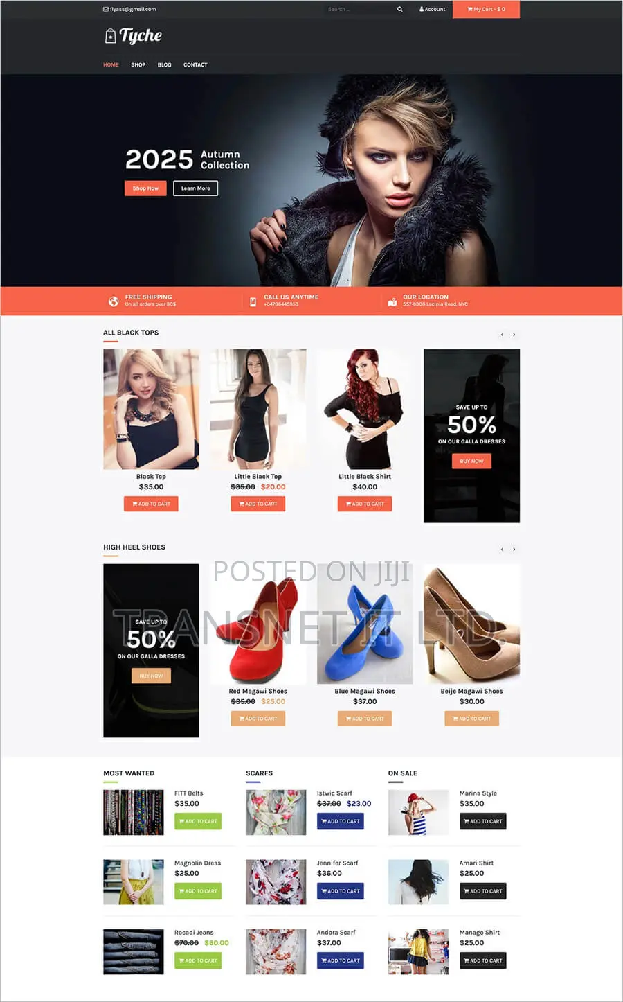 A Responsive E-Commerce Website Design
