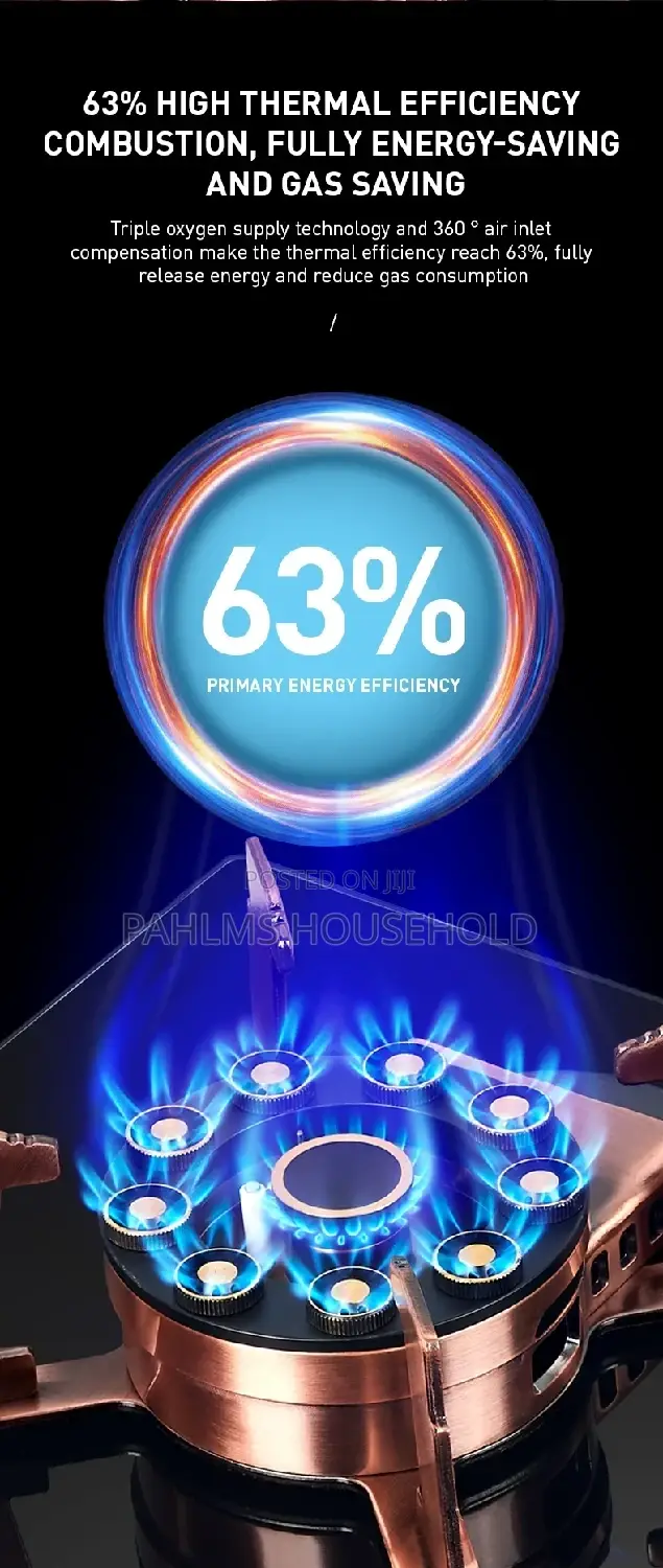 Built-in Flip Double Burner Gas Cooker
