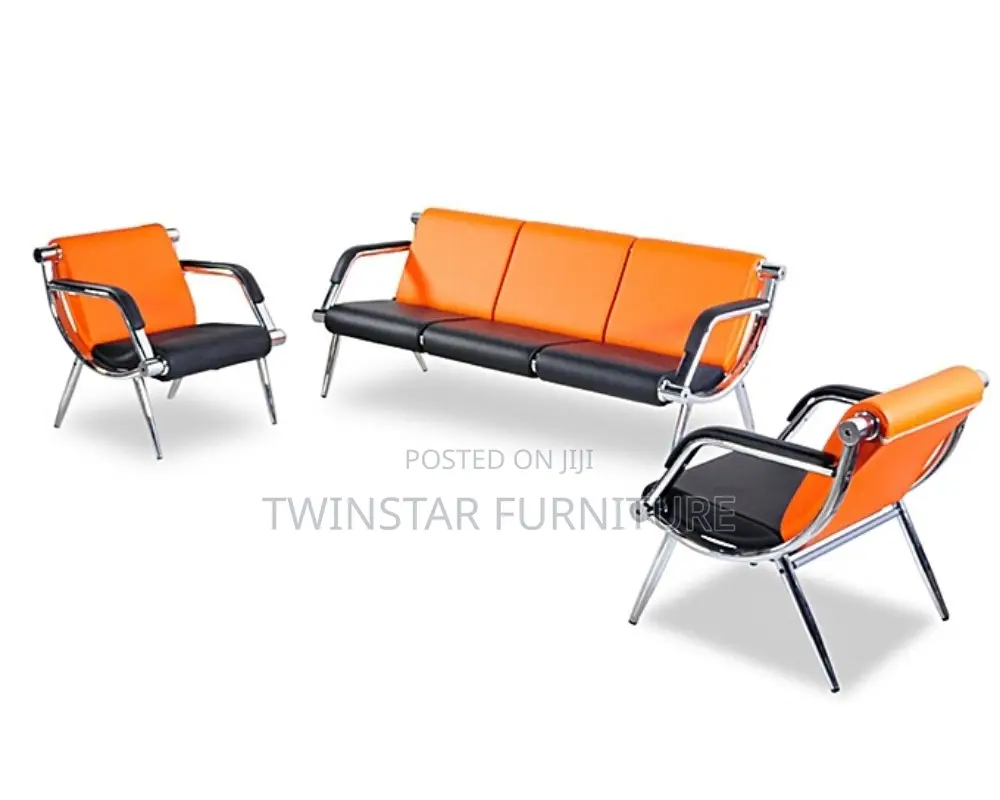 New Modern 5 Seaters Leather Office Sofa Chair
