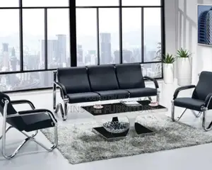 New Modern 5 Seaters Leather Office Sofa Chair