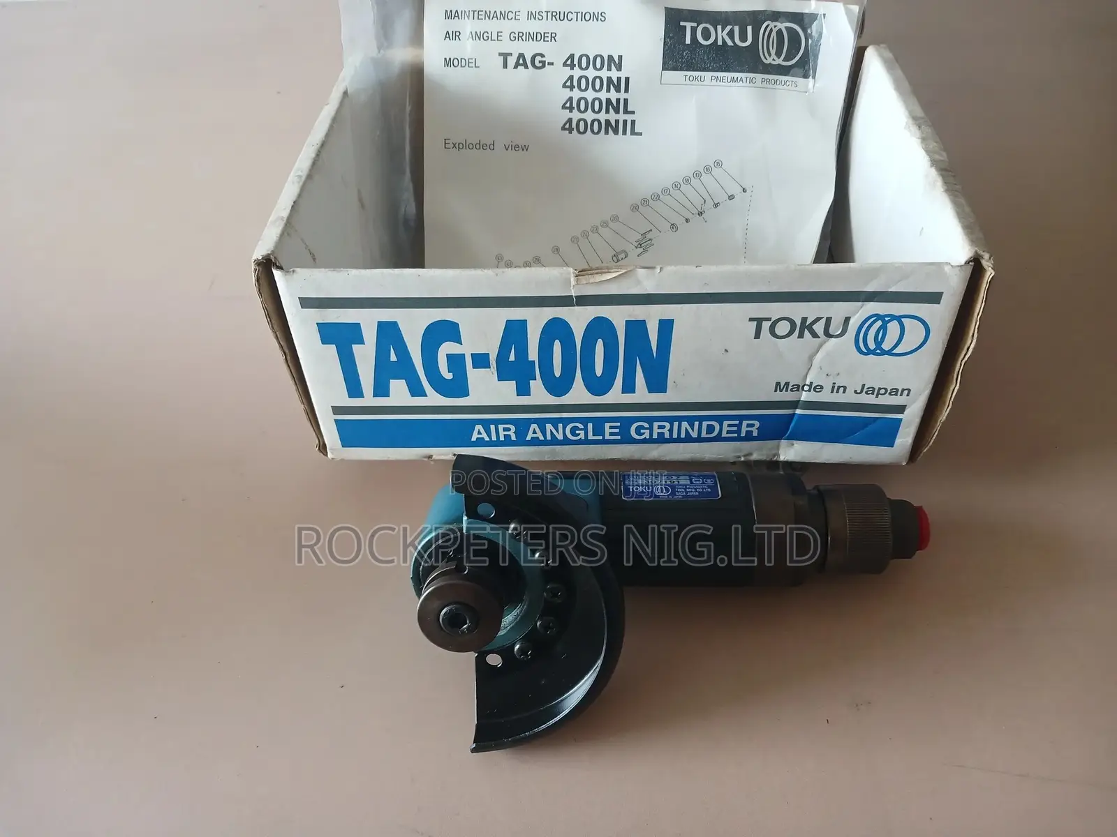 Toku Air Angle Grinder Tag- 400n