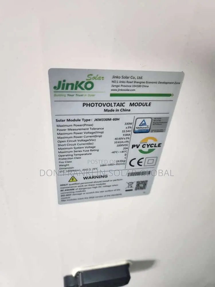 330watts Jinko Solar Panel