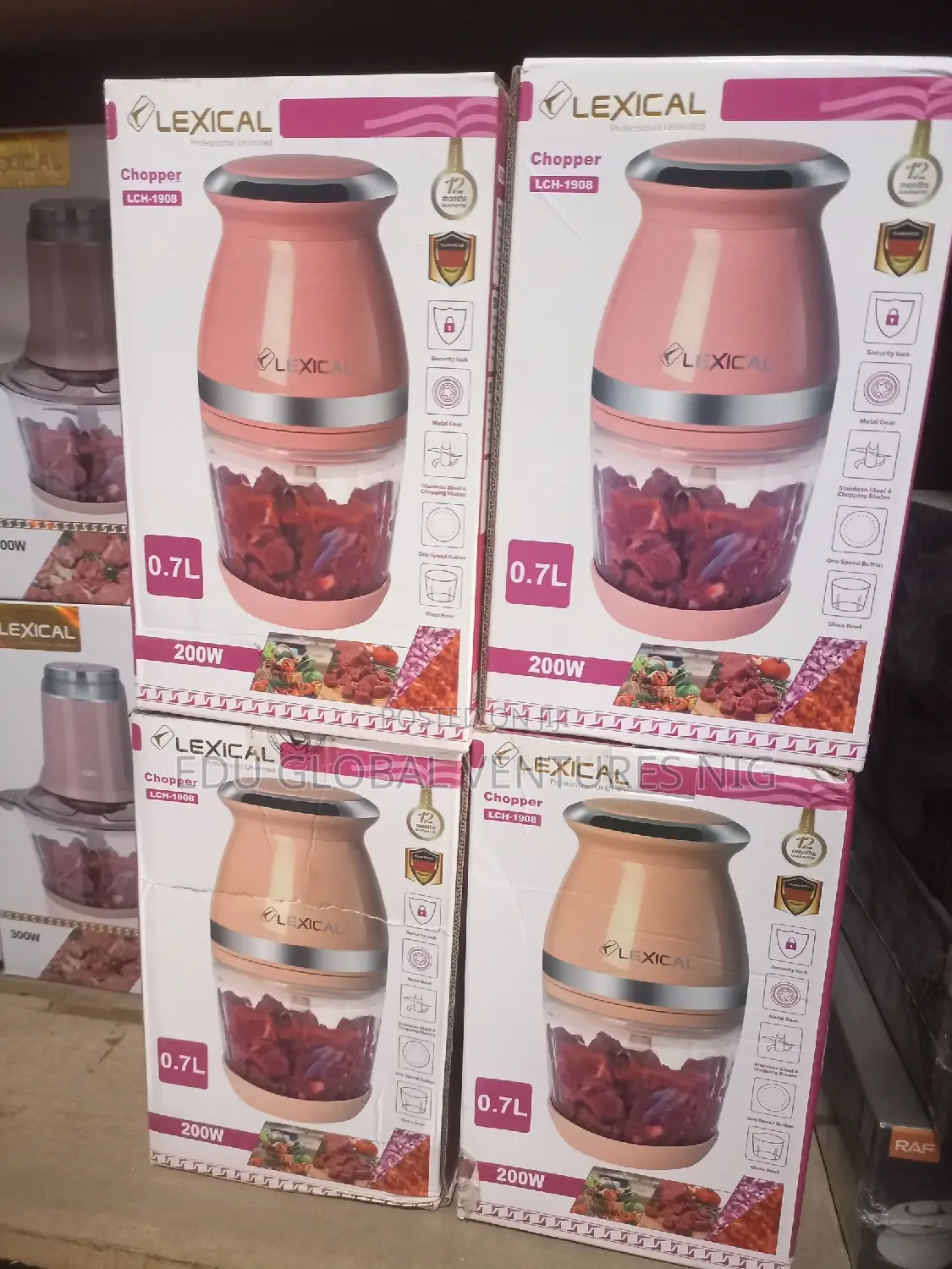 Lexical Electric Quality Chopper 0.7litres. 200watts.
