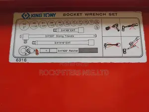 King Tony 16 Pc. 3/4" Dr. 12 Point Socket Wrench Set(6316)