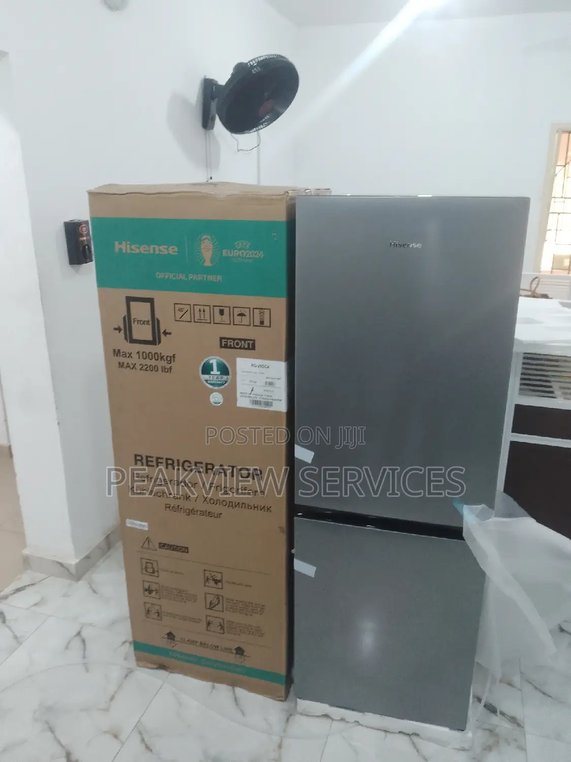 Fast Cooling Hisense 225L Bottom Freezer Double Door Ref