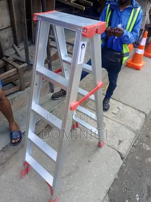 5 Step Aluminum Ladder Heavy Duty
