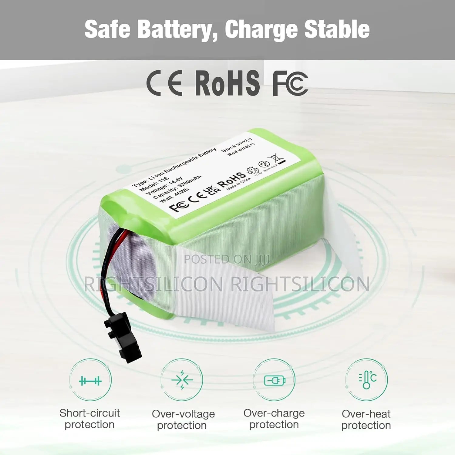 USA 3200mah Battery - Compatible With Eufy Robovac 11S
