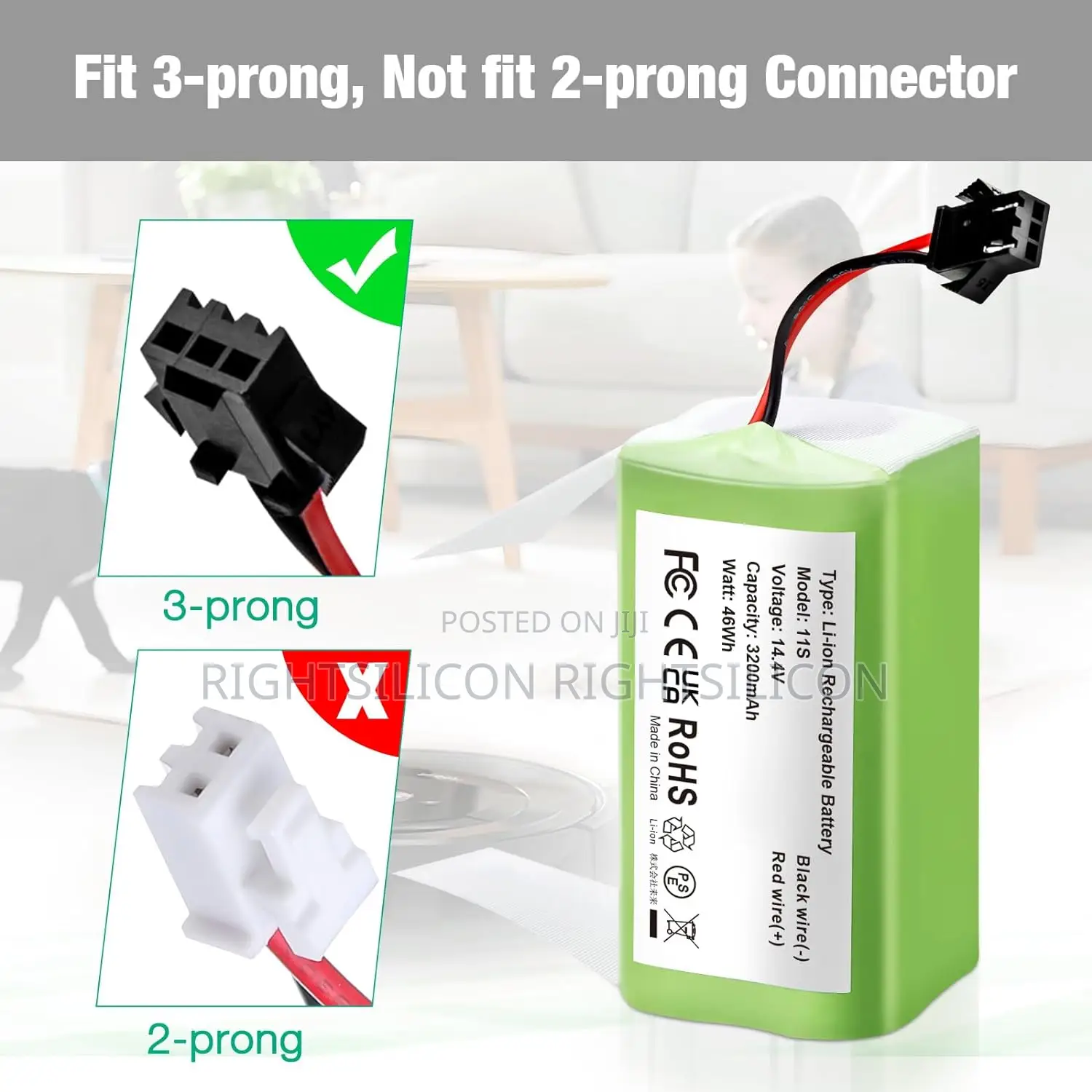USA 3200mah Battery - Compatible With Eufy Robovac 11S