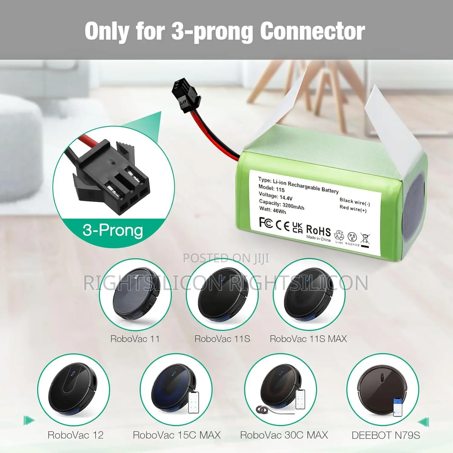 USA 3200mah Battery - Compatible With Eufy Robovac 11S