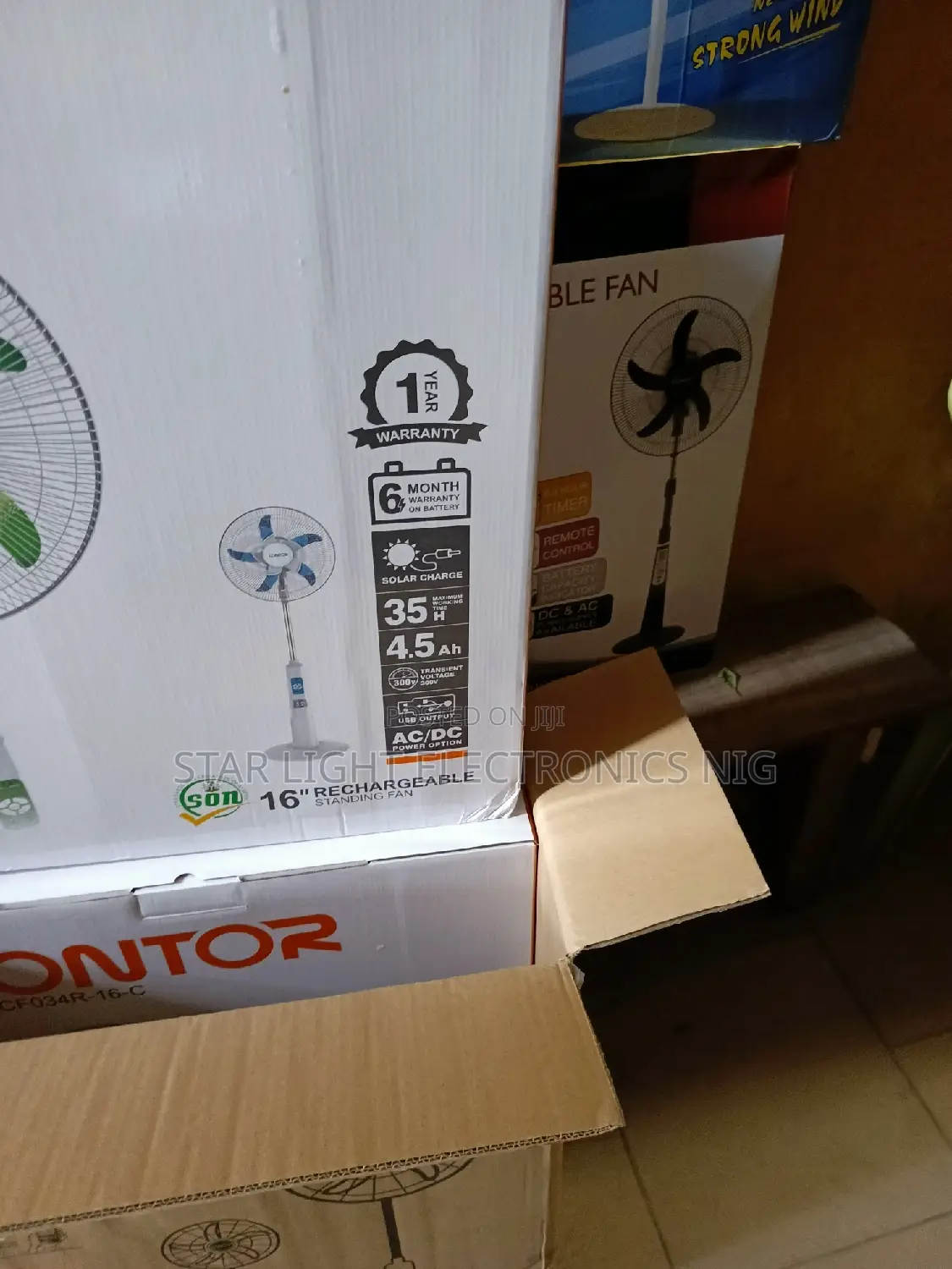 16" Rechargeable Fan