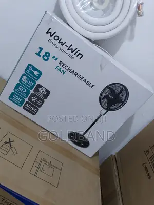 New Durable Wow Win 17.2 Inches Rechargeable Fan