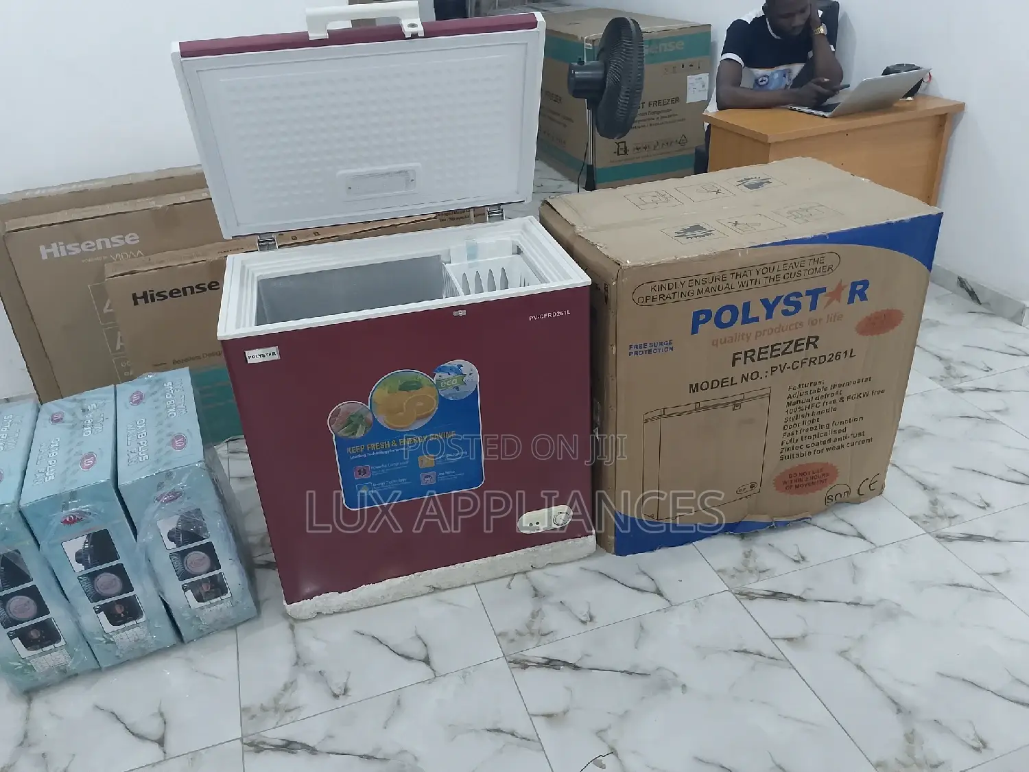 Polystar Lock and Key 150liters Chest Freezer
