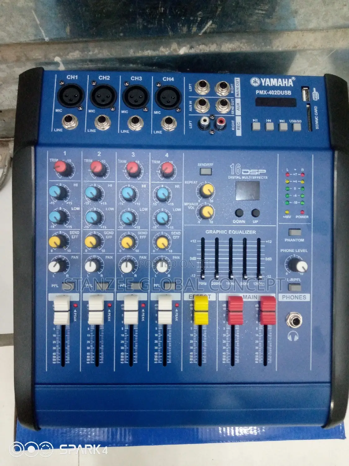 4 Channel Powered Mixer