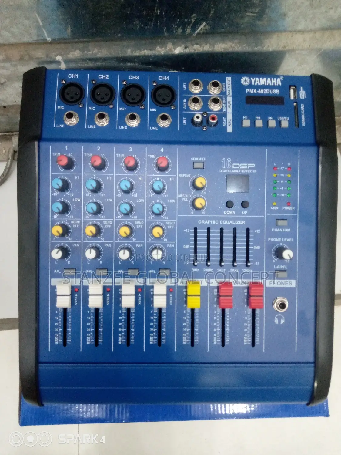 4 Channel Powered Mixer