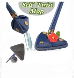 Triangular Self Squeeze,Adjustable Hands Free Cleaning Mop
