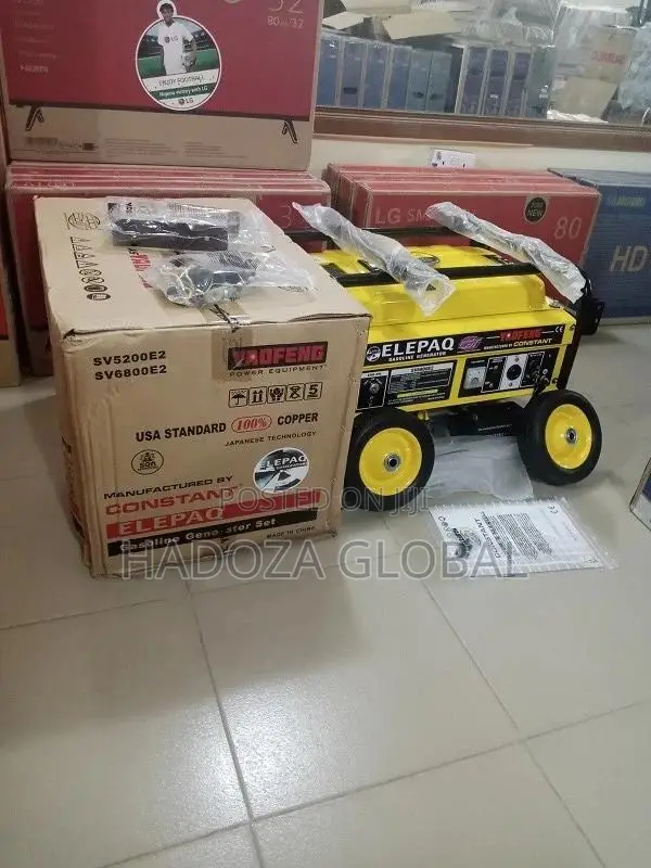 100%Copper Elepaq Constant 4.5kva Automatic Generator (New)
