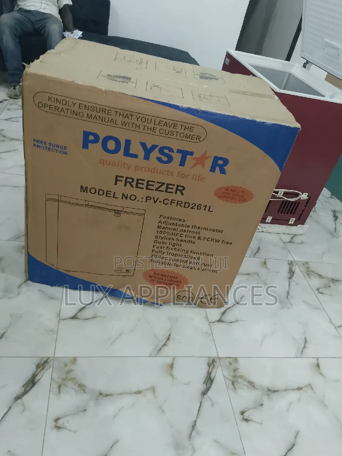 Fast Frozing Polystar Chest Freezer With Key Lock