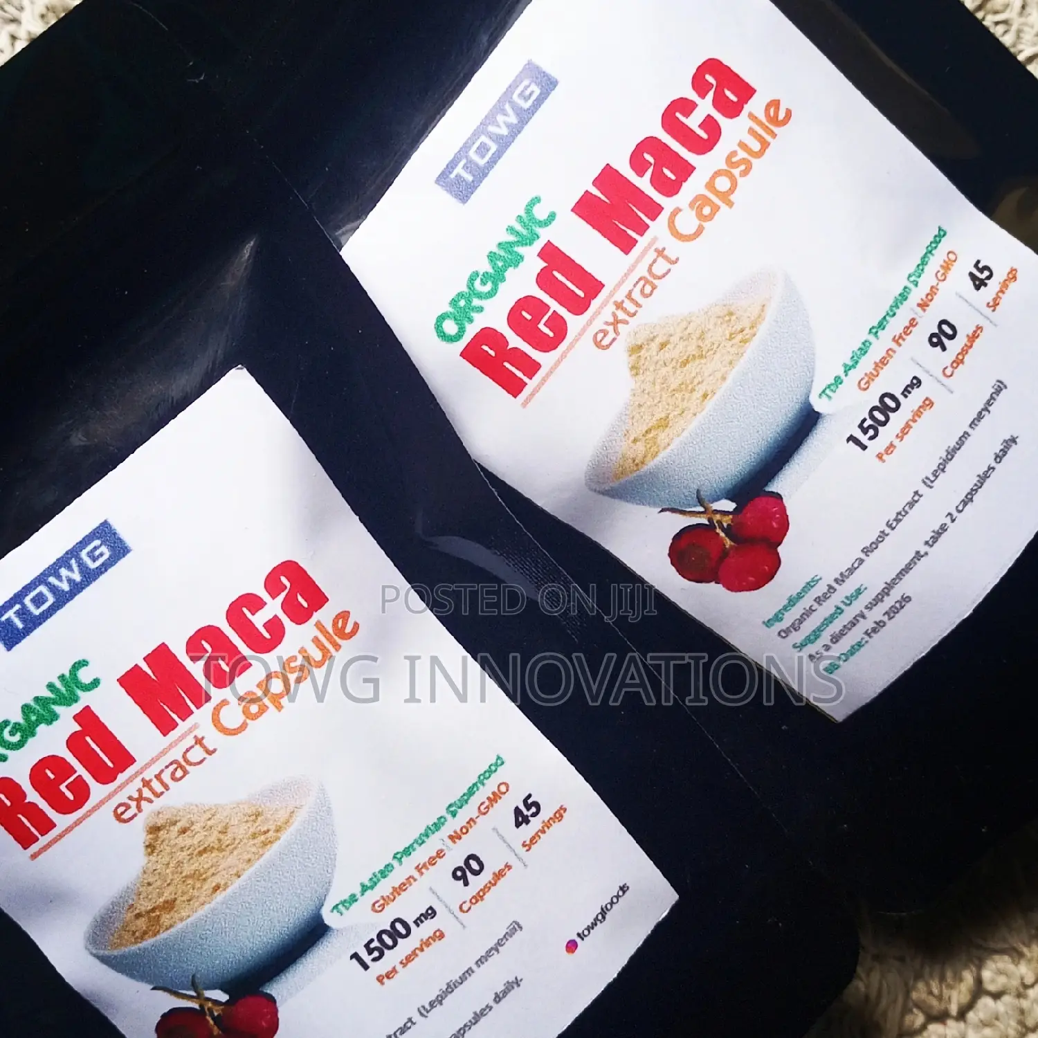 Red Maca Extract 90 Capsules -1500mg