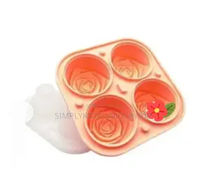 Silicon Rose Design Ice Maker - 4 Cubes