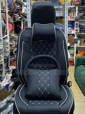 Photo - Black and White Draft Car Seat Cover