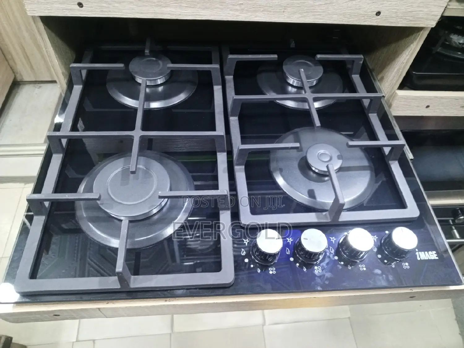 4 Burner Cooker Hob All Gas With Automatic Ignition