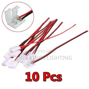 Ribbon 2pin LED Strip Adapter PCB Connector Cable