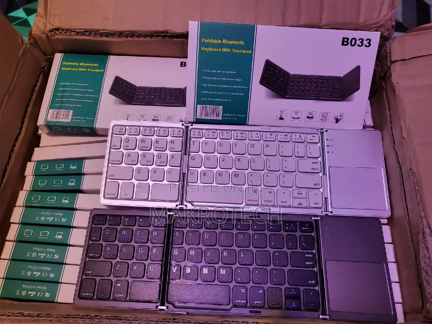Foldable Bluetooth Keyboard With Touchpad BO33