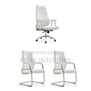Executive Office Chair With 2 Visitors Chair