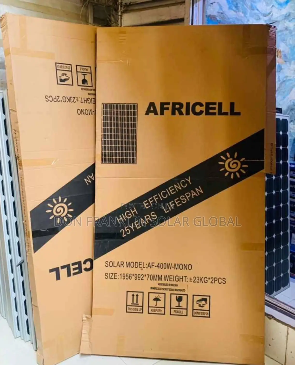 400watts Africell Mono Solar Panel