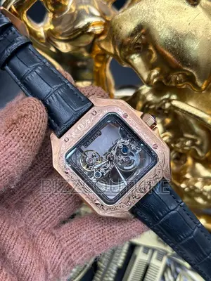Original Cartier Mechanical Black Leather Watch Is Available