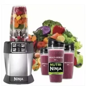 Ninja Nutri Auto-Iq Base Blender Shakes Smoothies - 1000W
