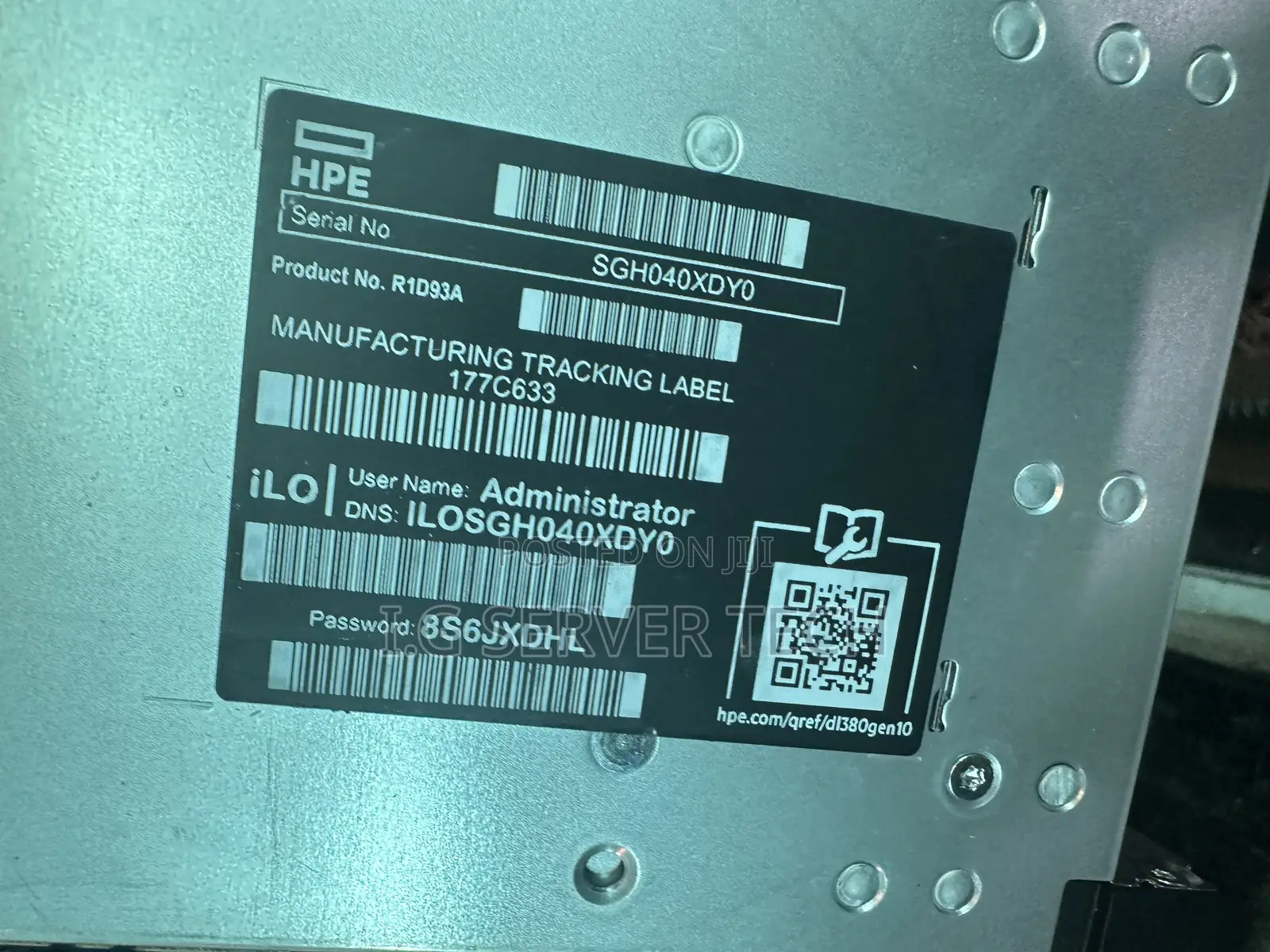 Server HP ProLiant DL380 Gen10 32GB Intel Xeon HDD 32GB