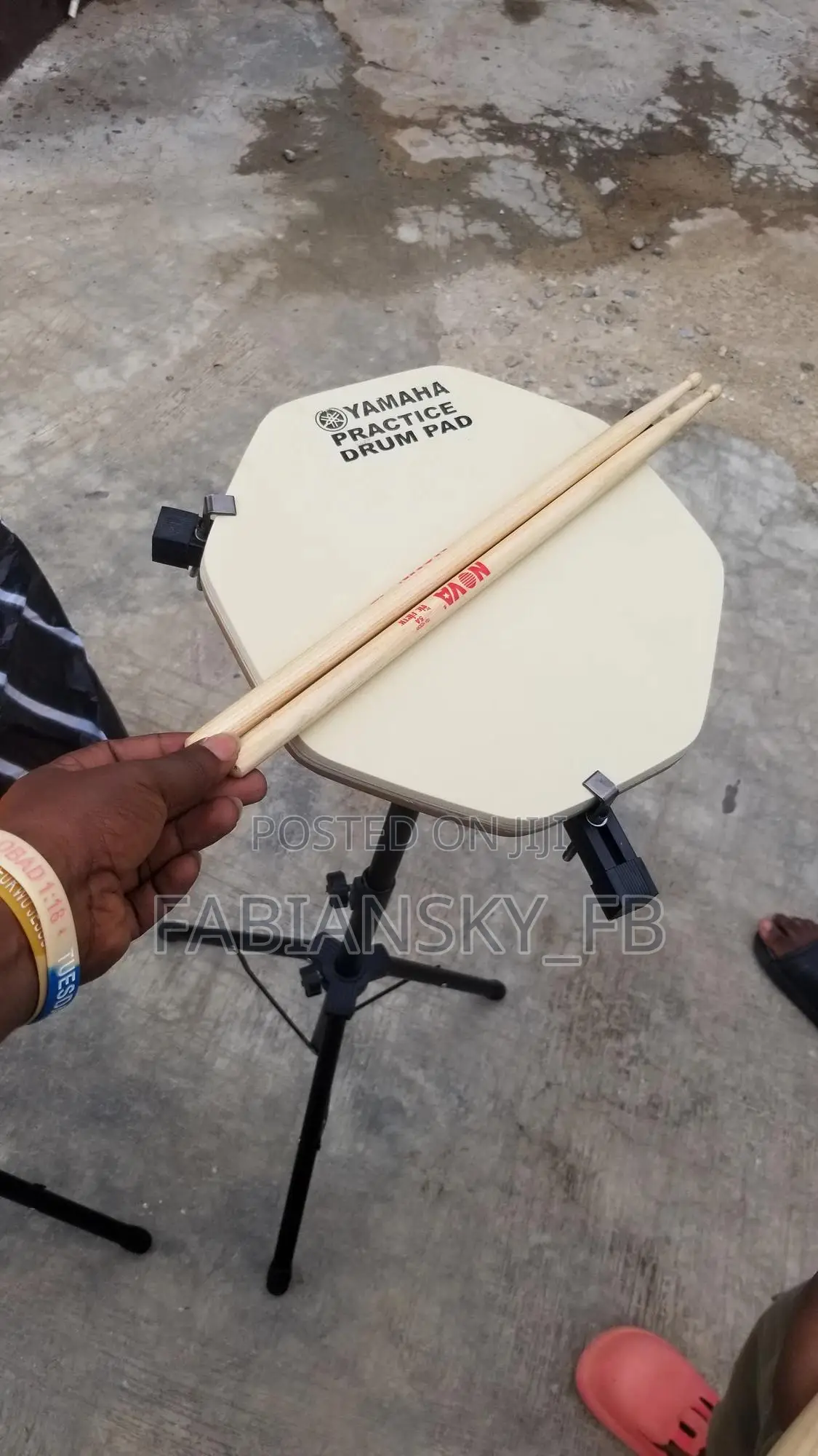 Original Professional Yamaha Practice Drum Pad With Stand