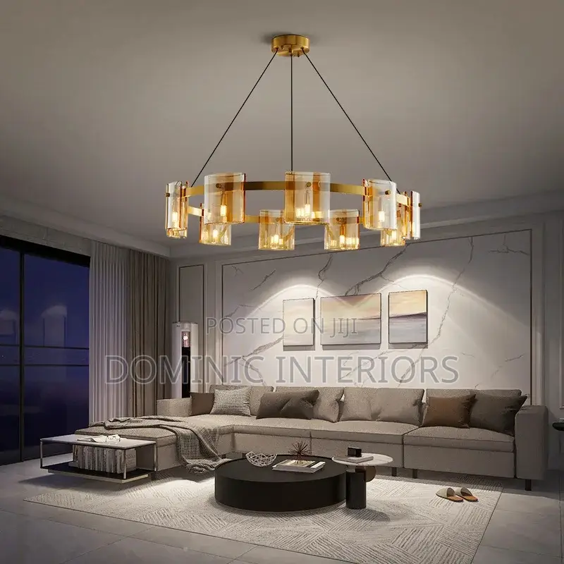 Smoky Glass Chandelier
