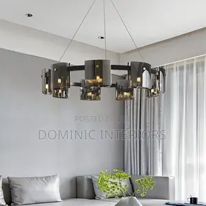 Smoky Glass Chandelier
