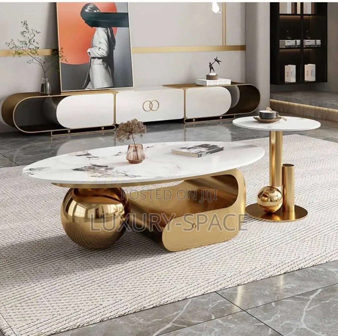 Luxury Marble Center Table Set