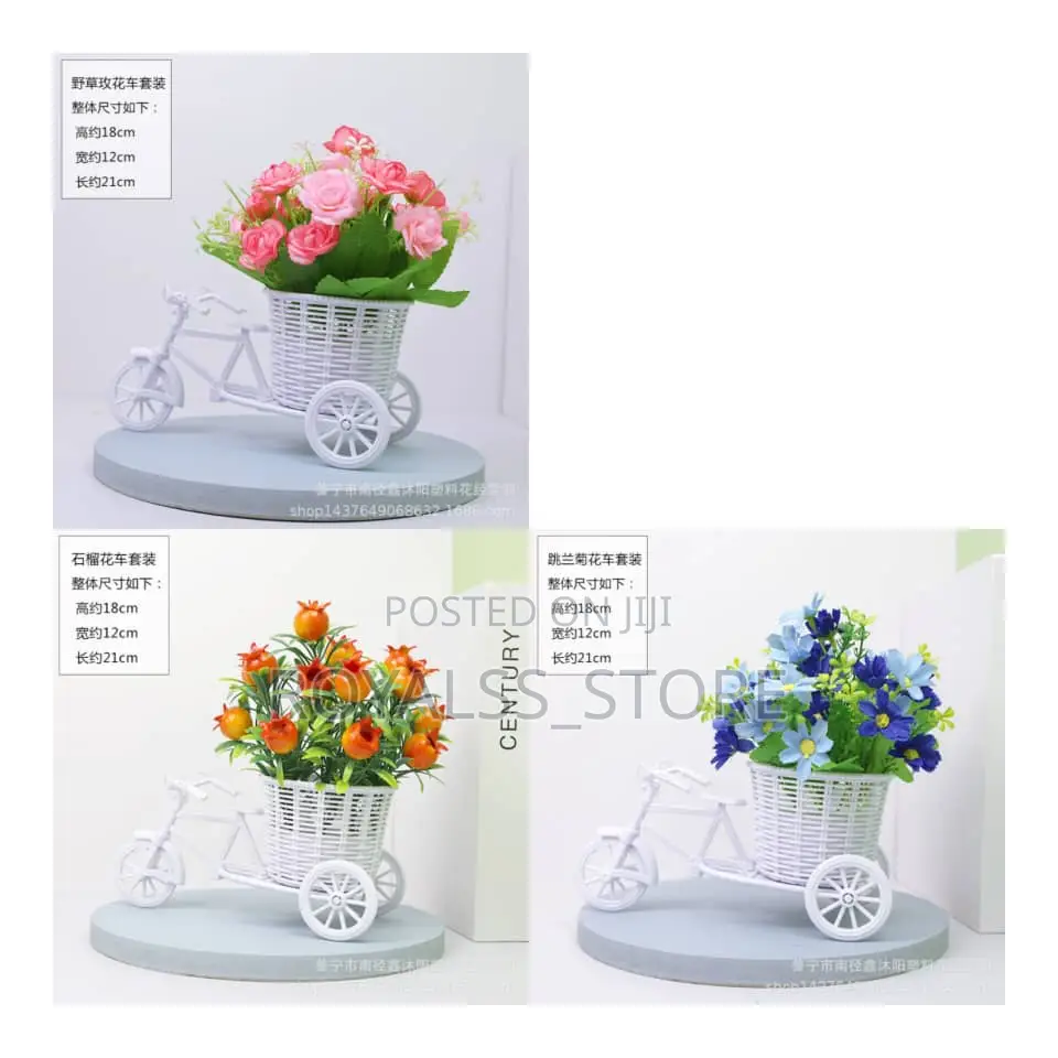 Artificial Bicycle Flower Home Decor