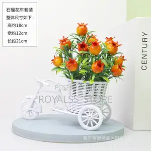 Artificial Bicycle Flower Home Decor