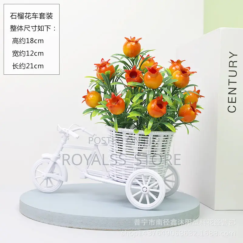 Artificial Bicycle Flower Home Decor