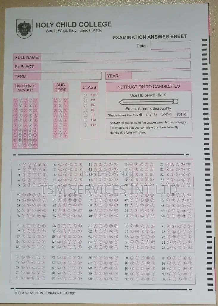 Omr Scanners and Sheets